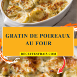 Gratin de poireaux au four