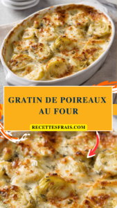 Gratin de poireaux au four