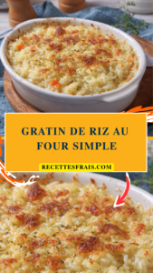 Gratin de riz au four simple