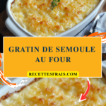 Gratin de semoule au four