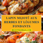 Lapin mijoté aux herbes et légumes fondants