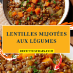 Lentilles mijotées aux légumes