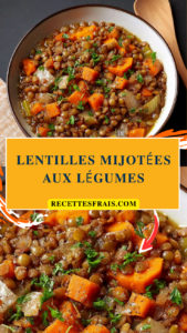 Lentilles mijotées aux légumes