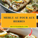 Merlu au four aux herbes