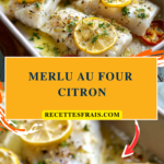 Merlu au four citron