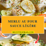 Merlu au four sauce légère