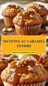 Muffins au caramel tendre