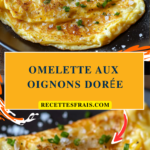Omelette aux oignons dorée