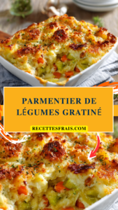 Parmentier de légumes gratiné