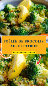 Poêlée de brocolis ail et citron