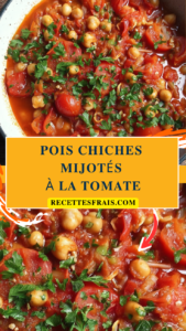 Pois chiches mijotés à la tomate