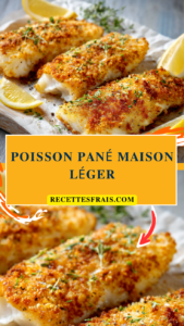 Poisson pané maison léger