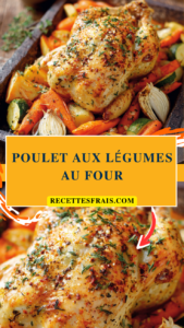 Poulet aux légumes au four