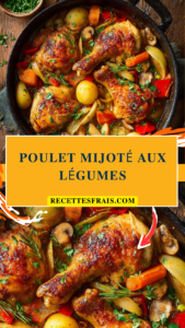 Poulet mijoté aux légumes