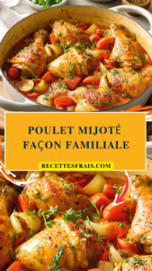 Poulet mijoté façon familiale