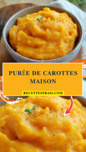 Purée de carottes maison