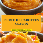 Purée de carottes maison