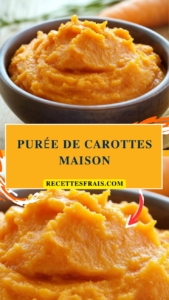 Purée de carottes maison