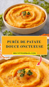 Purée de patate douce onctueuse