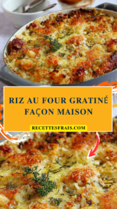 Riz au four gratiné façon maison