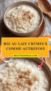 Riz au lait crémeux comme autrefois