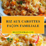 Riz aux carottes façon familiale