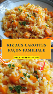 Riz aux carottes façon familiale