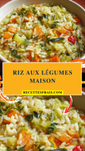 Riz aux légumes maison