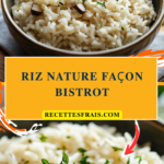 Riz nature façon bistrot