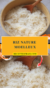 Riz nature moelleux