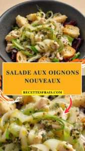 Salade aux oignons nouveaux