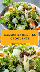 Salade de blettes croquante