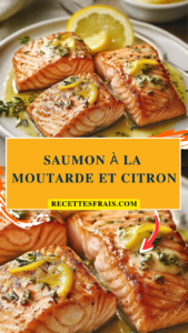 Saumon à la moutarde et citron