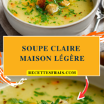 Soupe claire maison légère