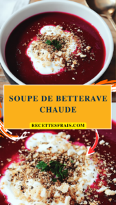 Soupe de betterave chaude