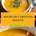 Soupe de carottes maison