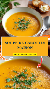 Soupe de carottes maison