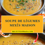 Soupe de légumes mixés maison