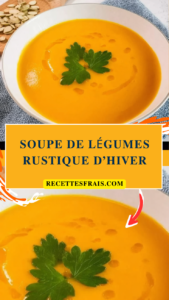 Soupe de légumes rustique d’hiver