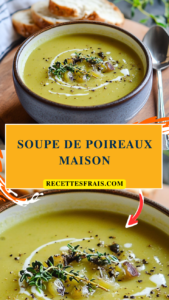 Soupe de poireaux maison