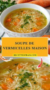 Soupe de vermicelles maison