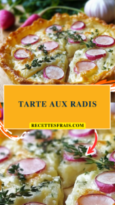 Tarte aux radis