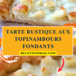 Tarte rustique aux topinambours fondants