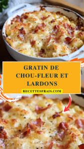 gratin de chou-fleur et lardons