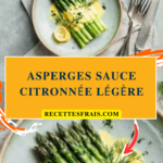 Asperges sauce citronnée légère