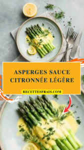 Asperges sauce citronnée légère