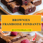 Brownies framboise fondants