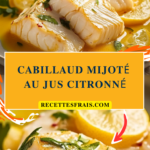 Cabillaud mijoté au jus citronné