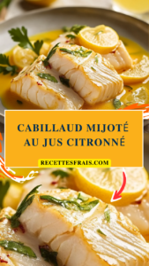 Cabillaud mijoté au jus citronné