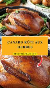 Canard rôti aux herbes